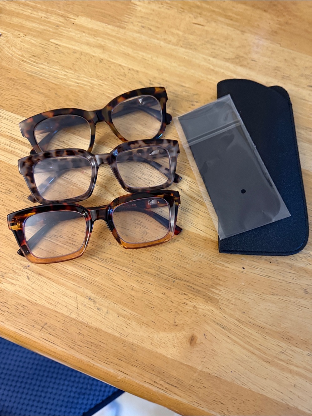 Tortoise Square Reading Glasses - Brown Tortoise Frame + 1.50